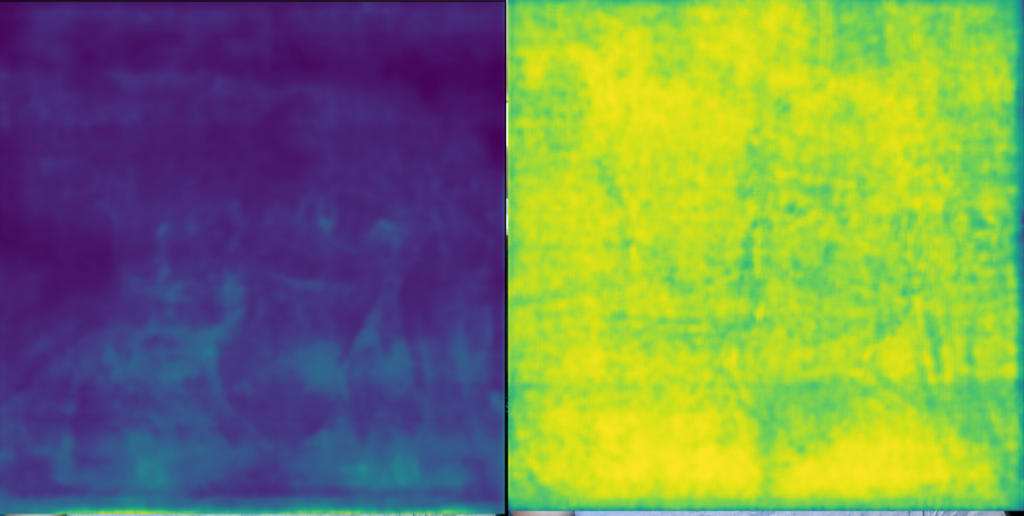 Left: No reaction, little or no change - Right: Strong reaction, sign of obvious changes
